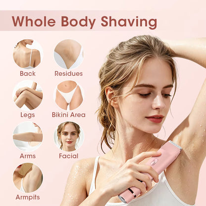 2-in-1 Dual-Head Electric Shaver & Bikini Trimmer