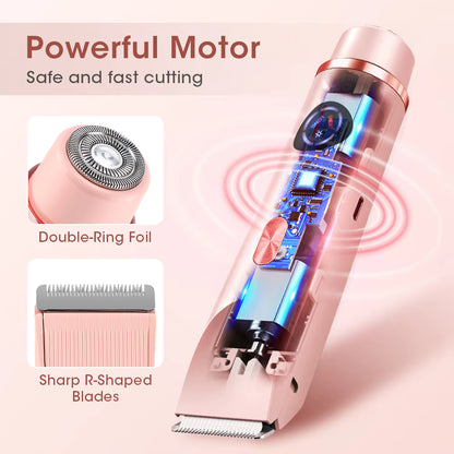 2-in-1 Dual-Head Electric Shaver & Bikini Trimmer