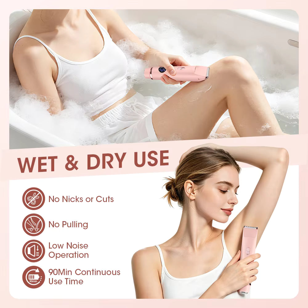 2-in-1 Dual-Head Electric Shaver & Bikini Trimmer